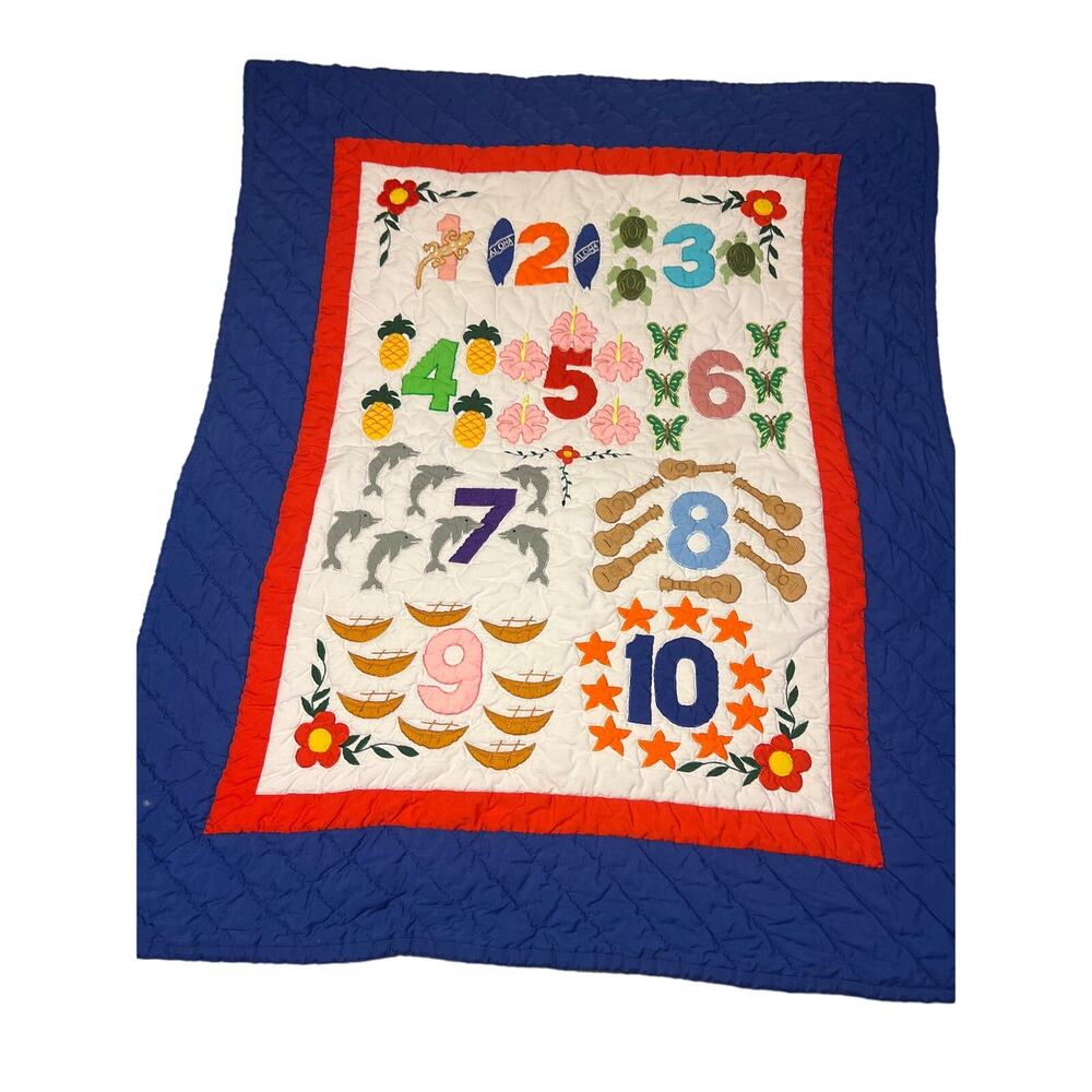 Quilted Numbers Baby Wall Hanging